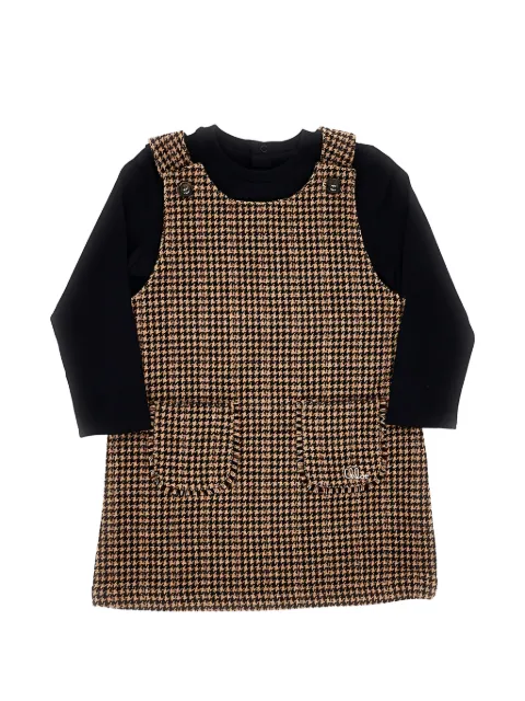 Chloé Kids houndstooth-pattern casual dress