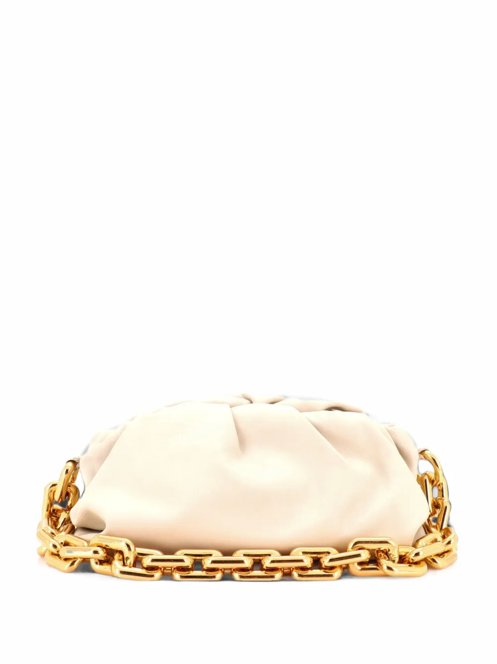 Bottega Veneta Pre-Owned The Chain Pouch Leather shoulder bag - Nude