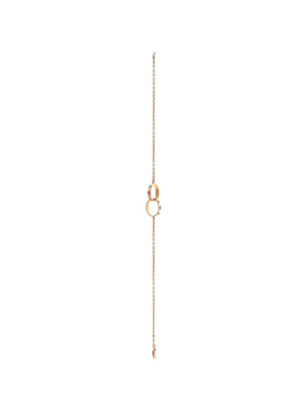 Cartier 18kt Love Interlocking Rotgoldarmband - Rosa