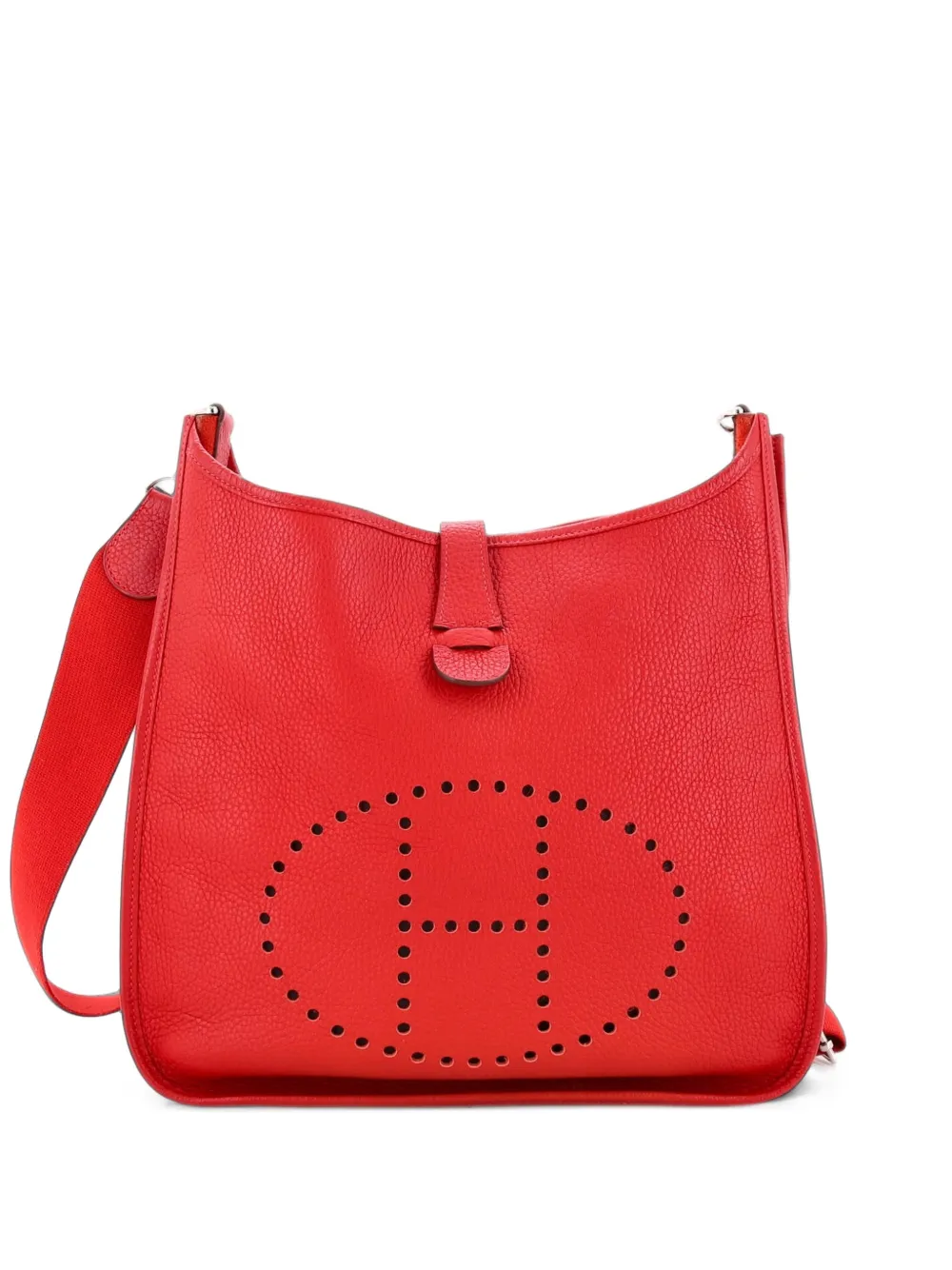 Hermès Pre-Owned Evelyne Bag Gen III Clemence GM crossbody bag - Rot
