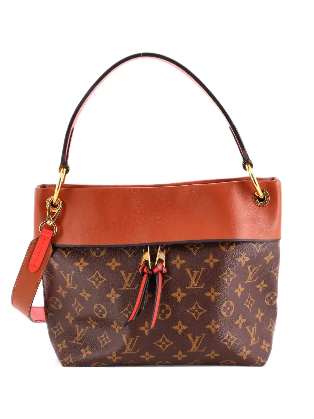 Louis Vuitton Pre-Owned Tuileries Besace Bag Monogram Canvas with Leather hobo bag - Brown