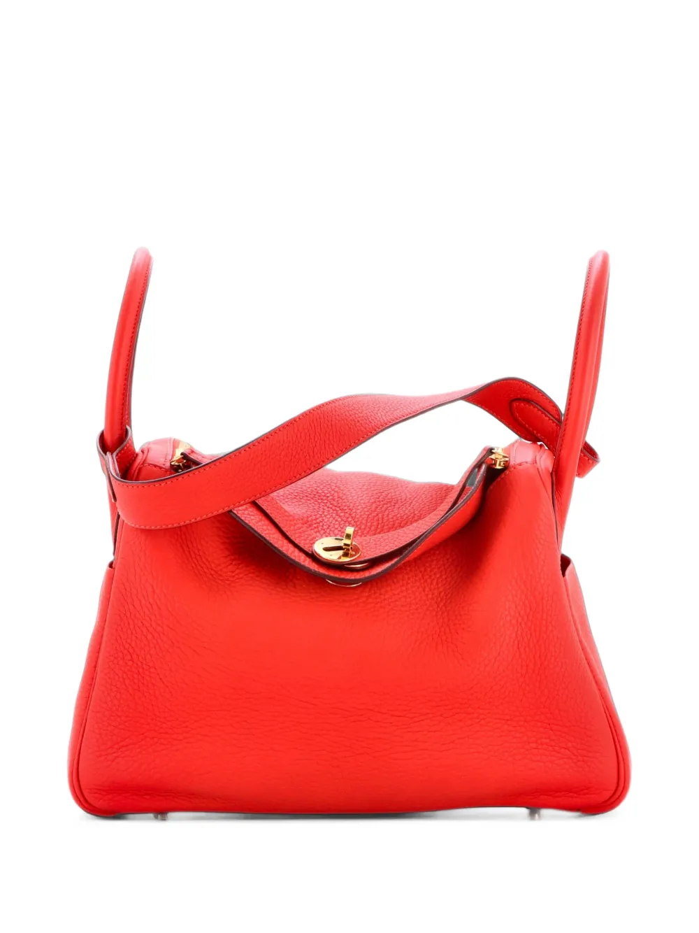Hermès Pre-Owned Lindy Bag Clemence 30 shoulder bag - Rot