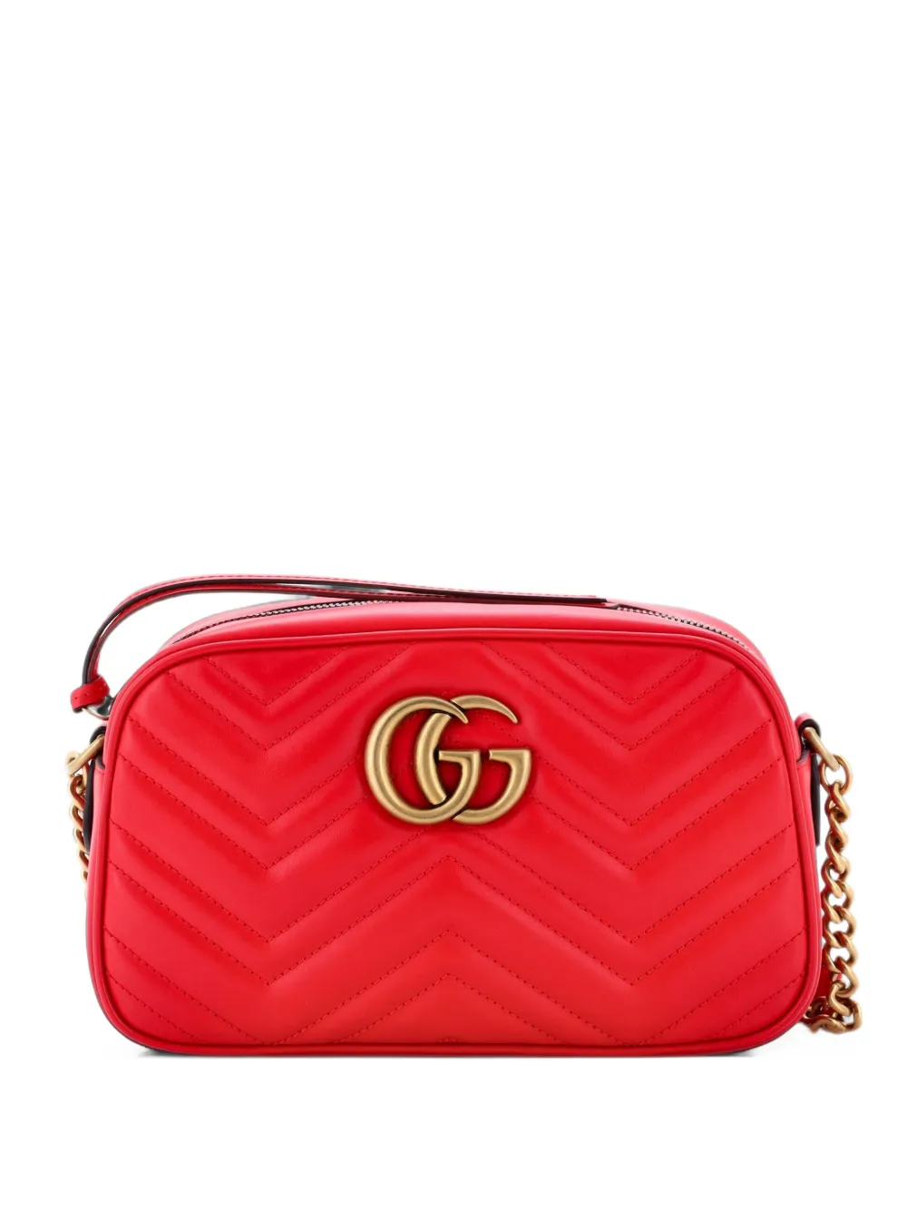 Gucci Pre-Owned GG Marmont Shoulder Bag Matelasse Leather Small crossbody bag - Rot