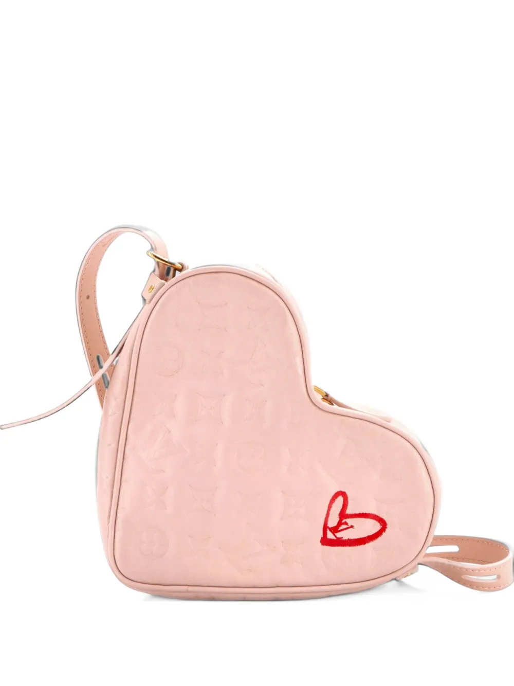 Louis Vuitton Pre-Owned Coeur Handbag Limited Edition Fall in Love Monogram Embossed Lambskin crossbody bag - Rosa