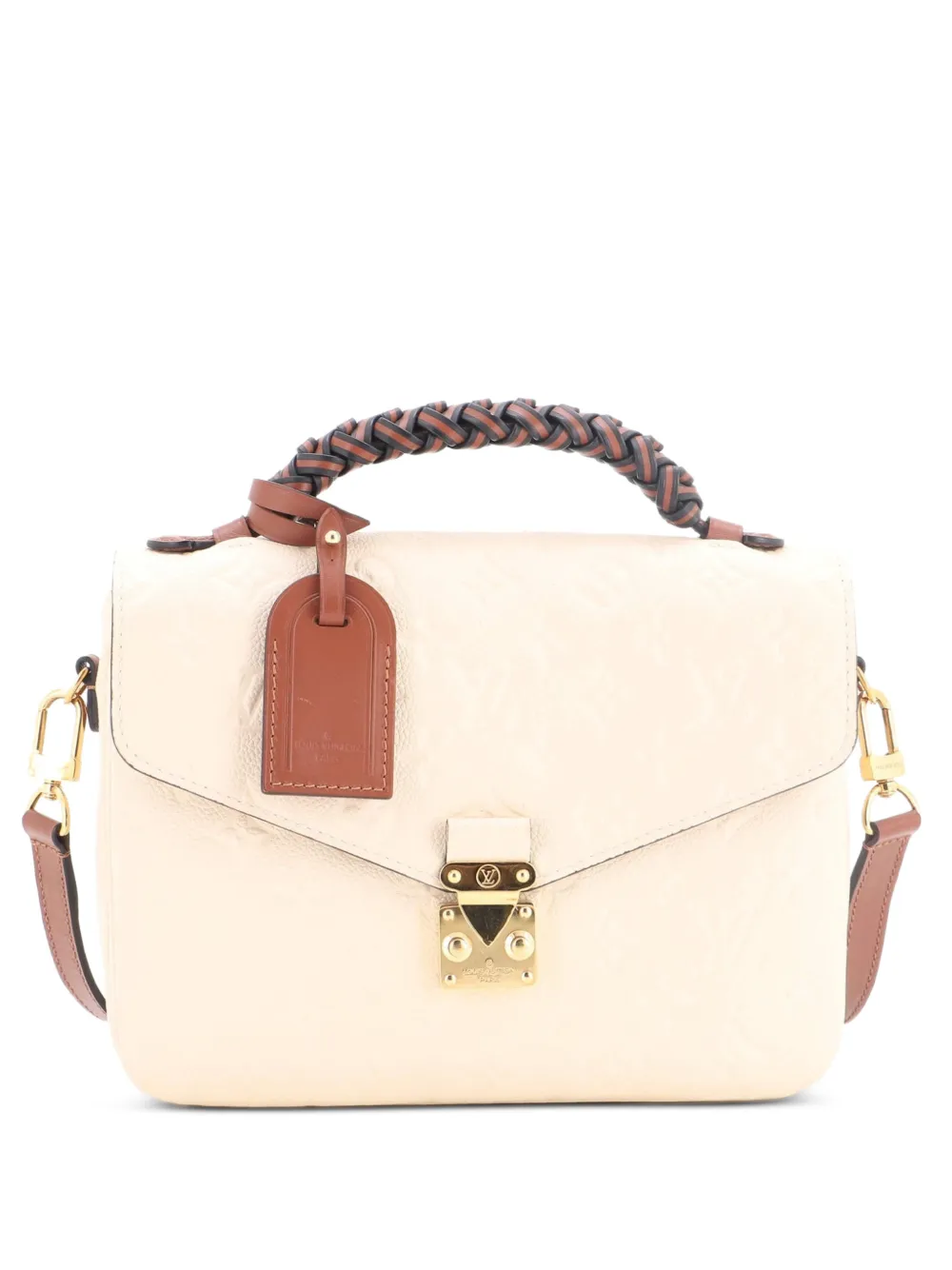 Louis Vuitton Pre-Owned Braided Handle Pochette Metis Monogram Empreinte Leather crossbody bag - Toni neutri