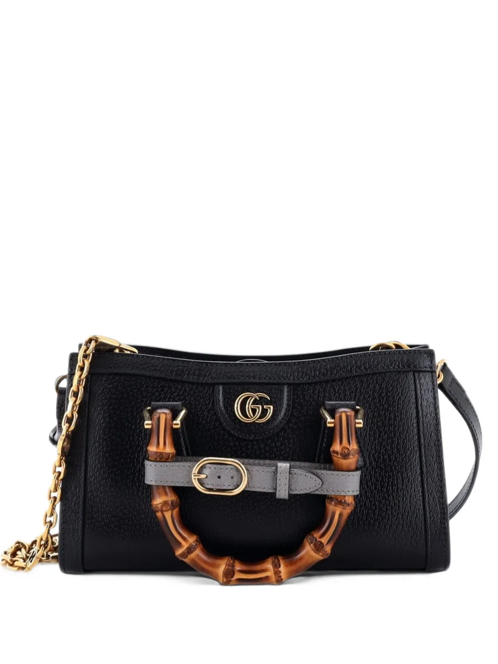 Gucci Pre-Owned Diana NM Convertible Leather Small shoulder bag - Black