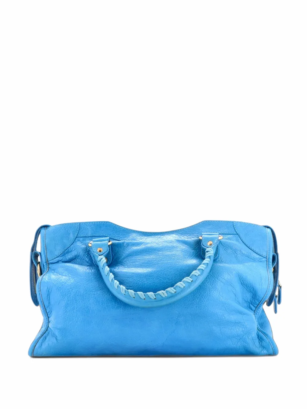 Balenciaga Pre-Owned City Giant Studs Bag Leather Medium satchel - Blue