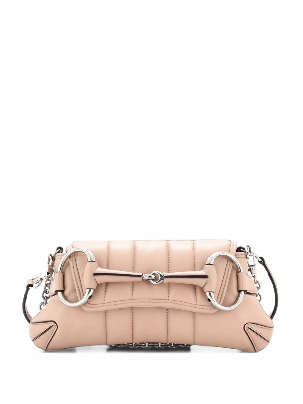 Gucci Pre-Owned Horsebit Chain Vertical Quilted Leather Small shoulder bag - Rosa