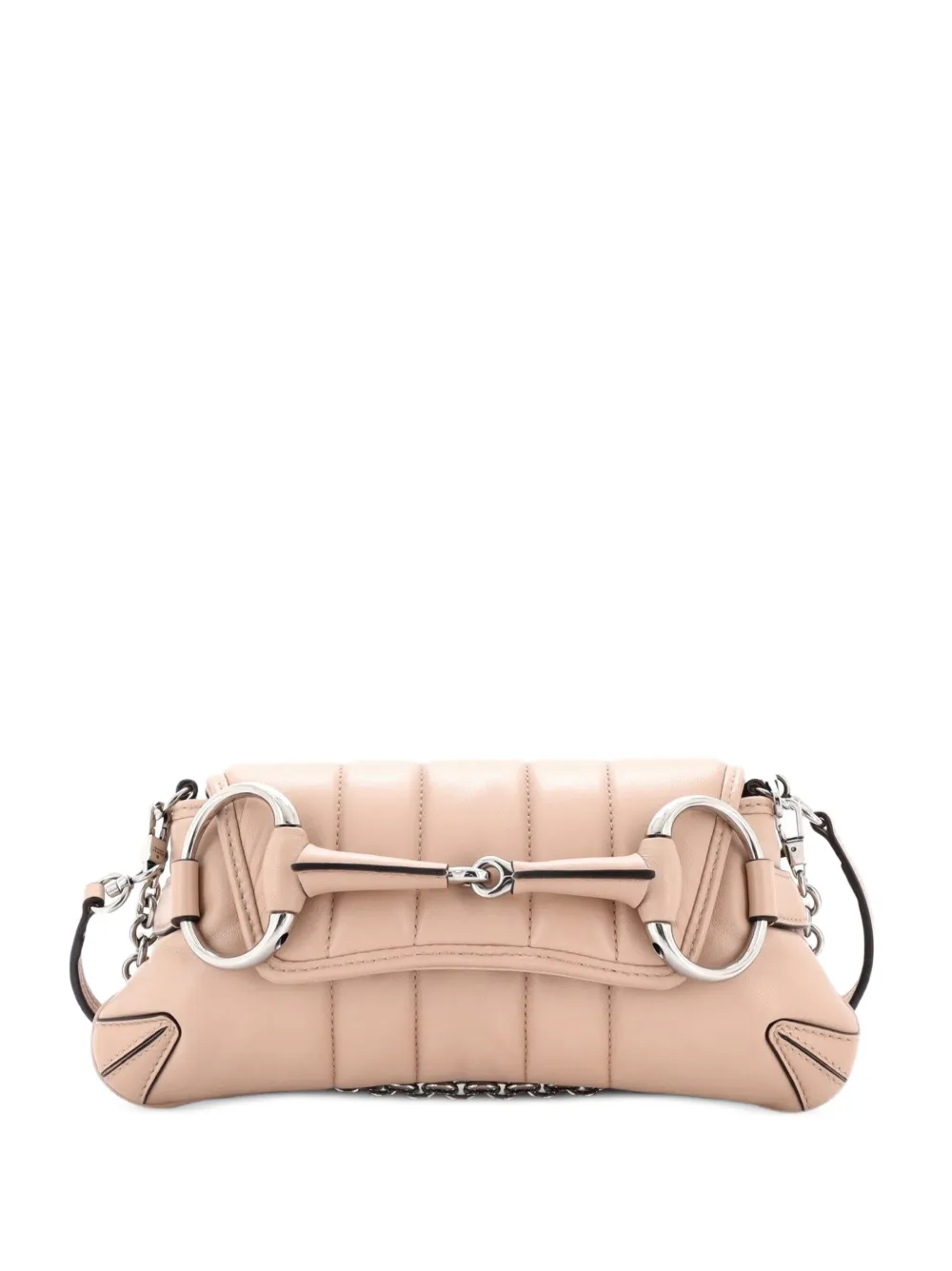 Gucci Pre-Owned Horsebit Chain Vertical Quilted Leather Small shoulder bag - Rosa