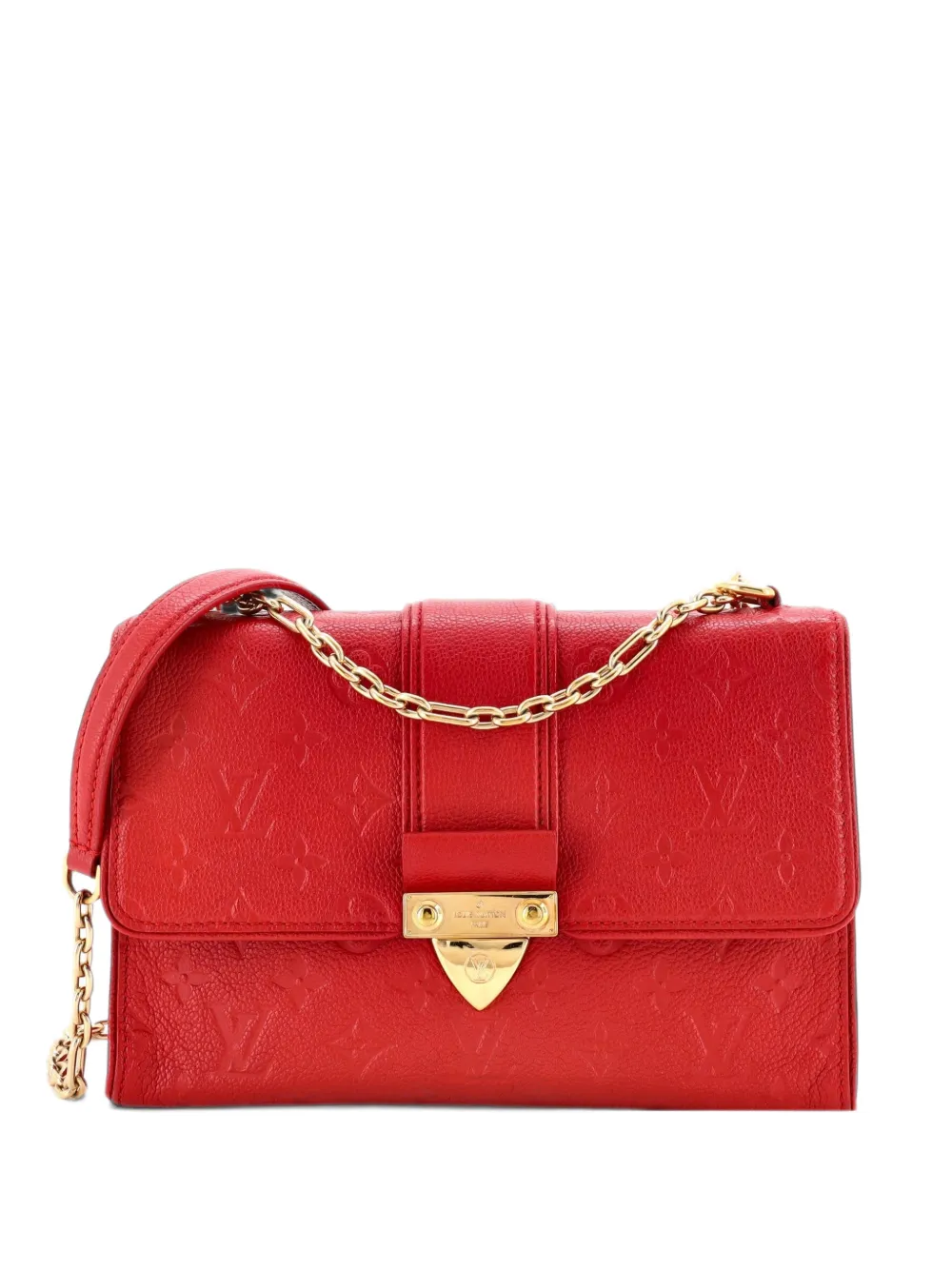 Louis Vuitton Pre-Owned Saint Sulpice Handbag Monogram Empreinte Leather PM crossbody bag - Rosso