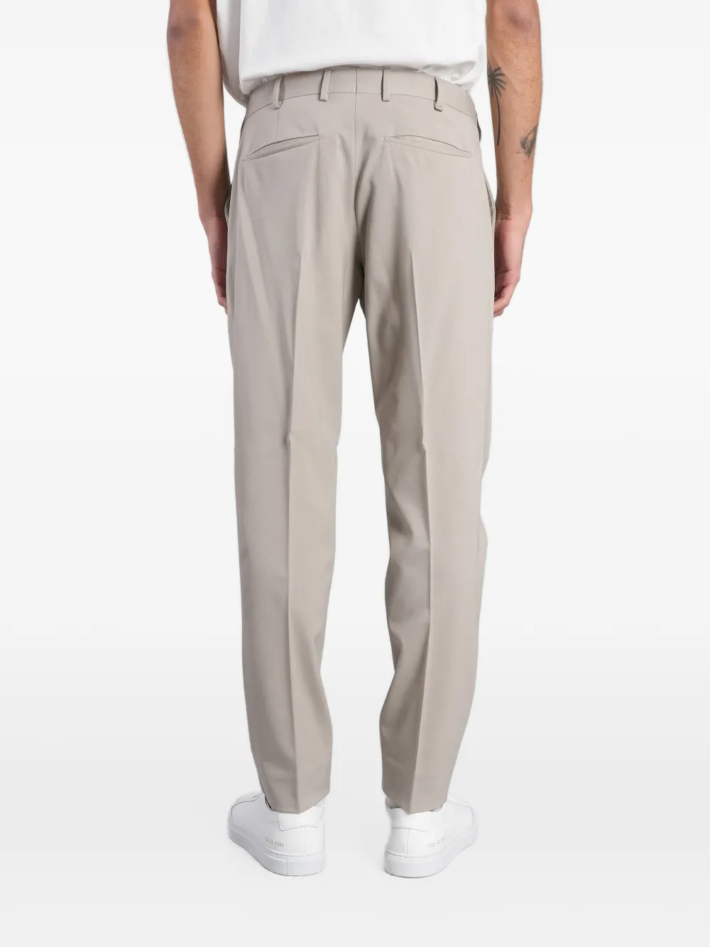 PT Torino pressed-crease tailored trousers Beige
