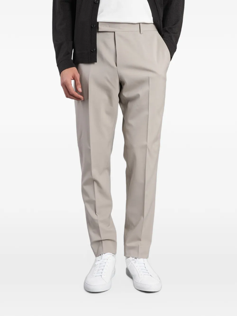 PT Torino pressed-crease tailored trousers Beige