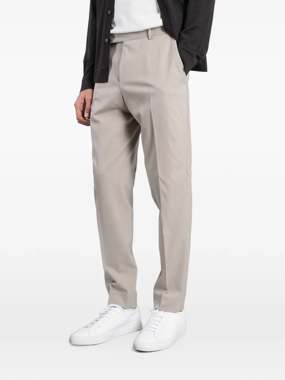 PT Torino pressed-crease tailored trousers Beige
