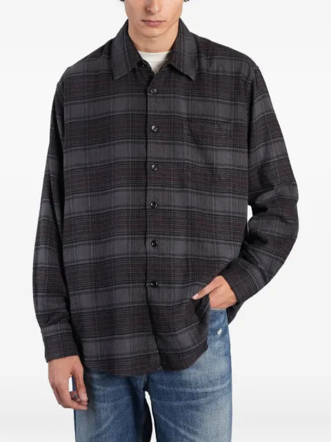 OUR LEGACY Above shirt faded nocturne check flannel