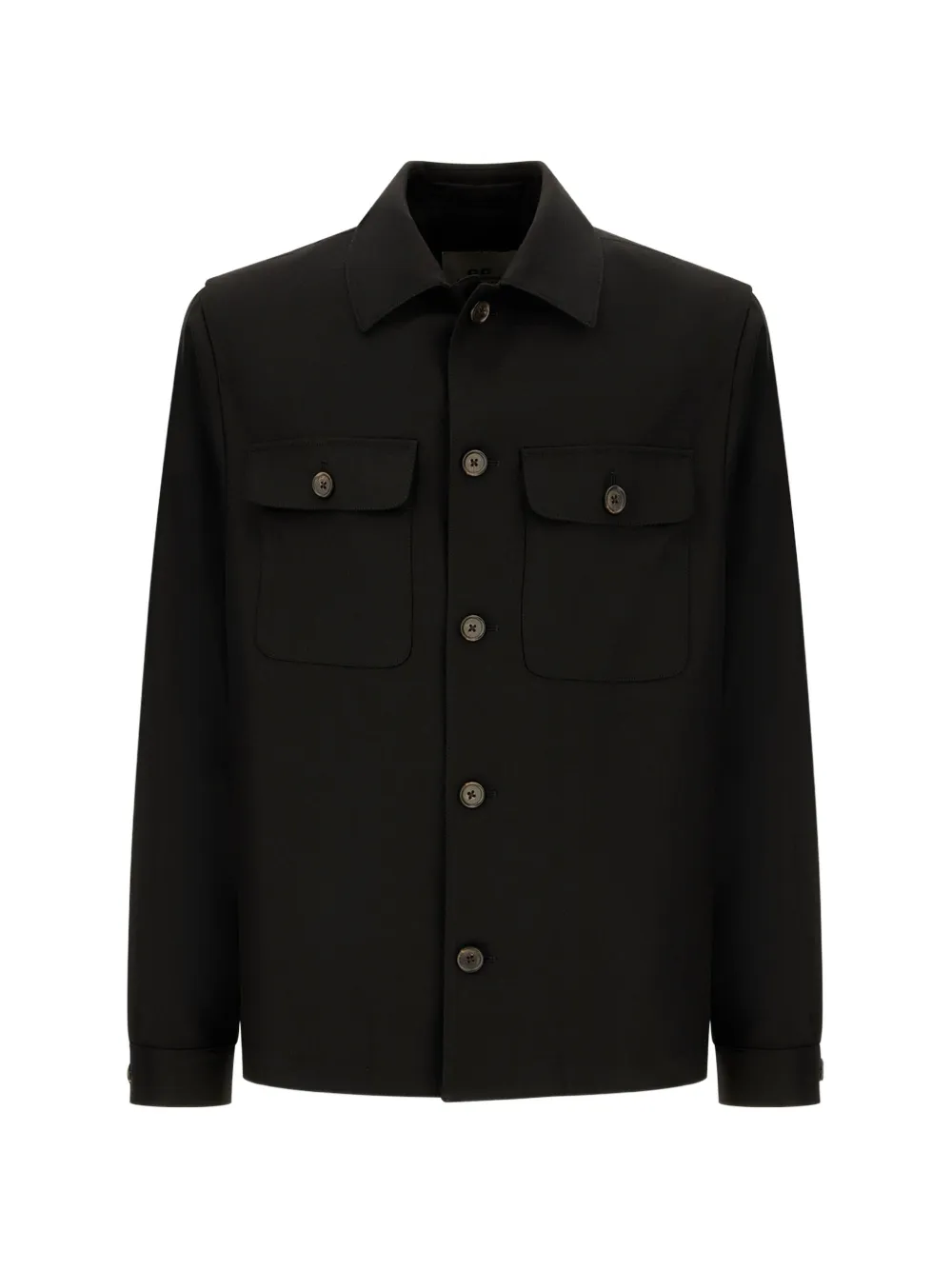 Corneliani flap-pocket button-up shirt jacket - Nero