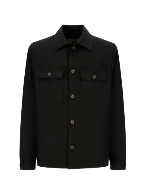 Corneliani flap-pocket button-up shirt jacket