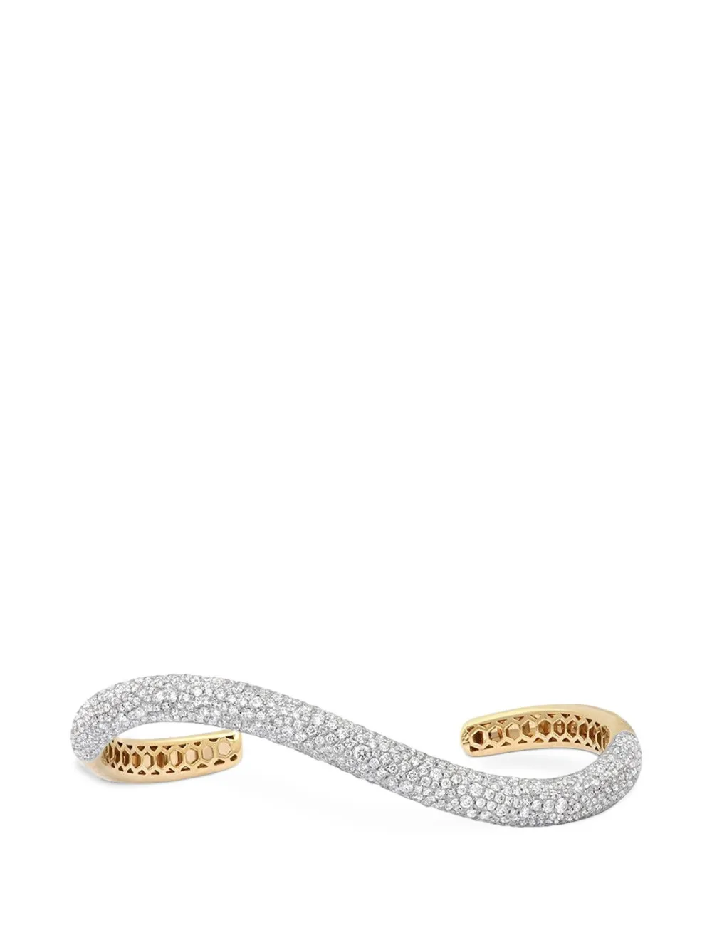 Rainbow K Illusion diamond bracelet - Gold