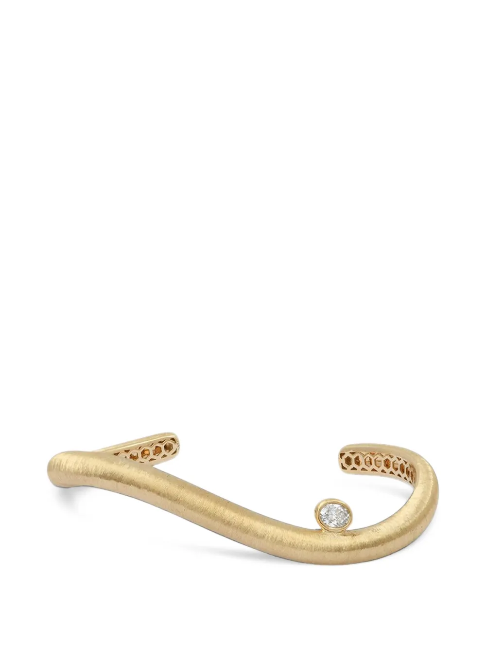 Rainbow K Illusion diamond oval bracelet - Gold