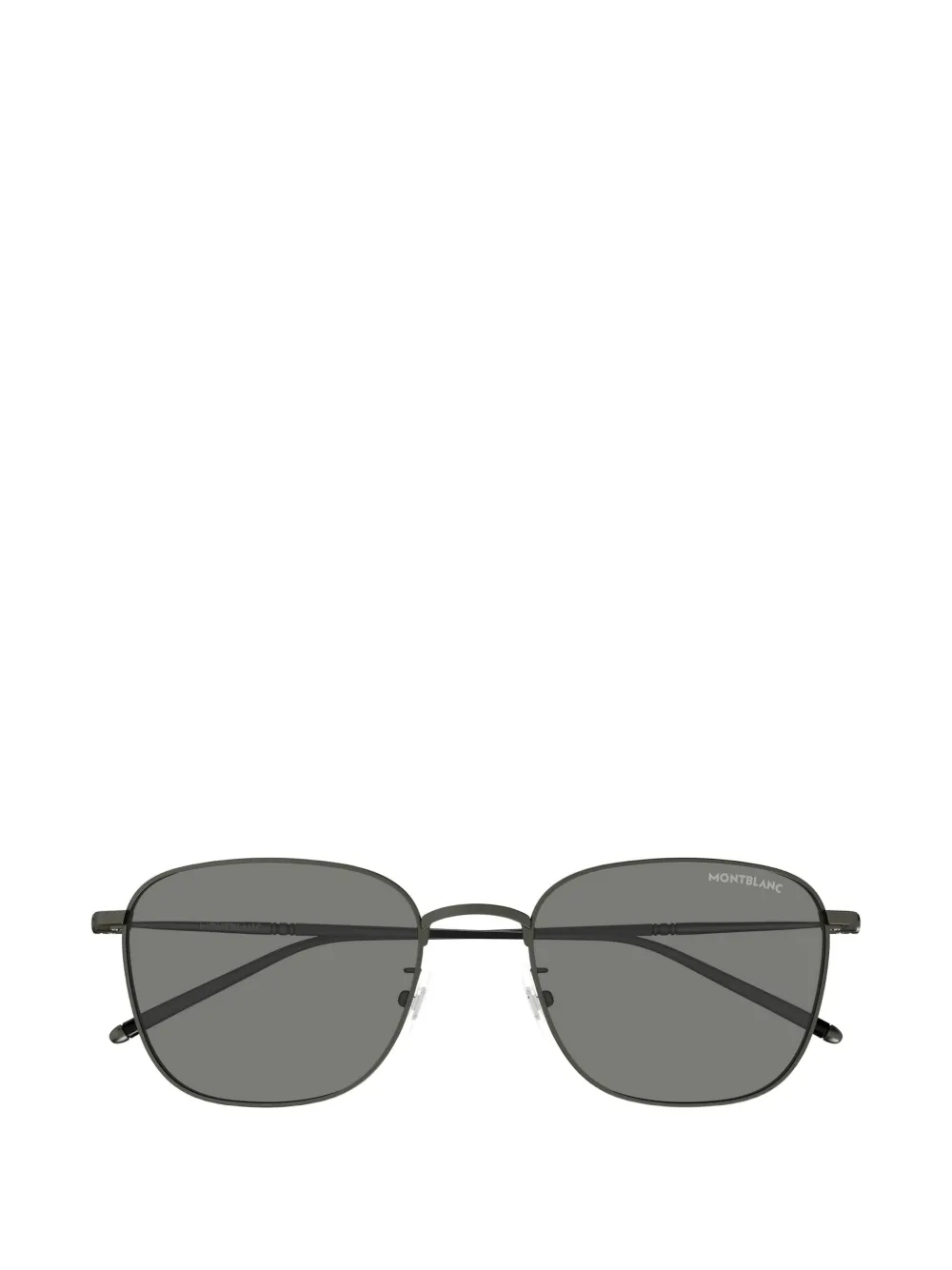 Montblanc square-frame titanium sunglasses Zwart