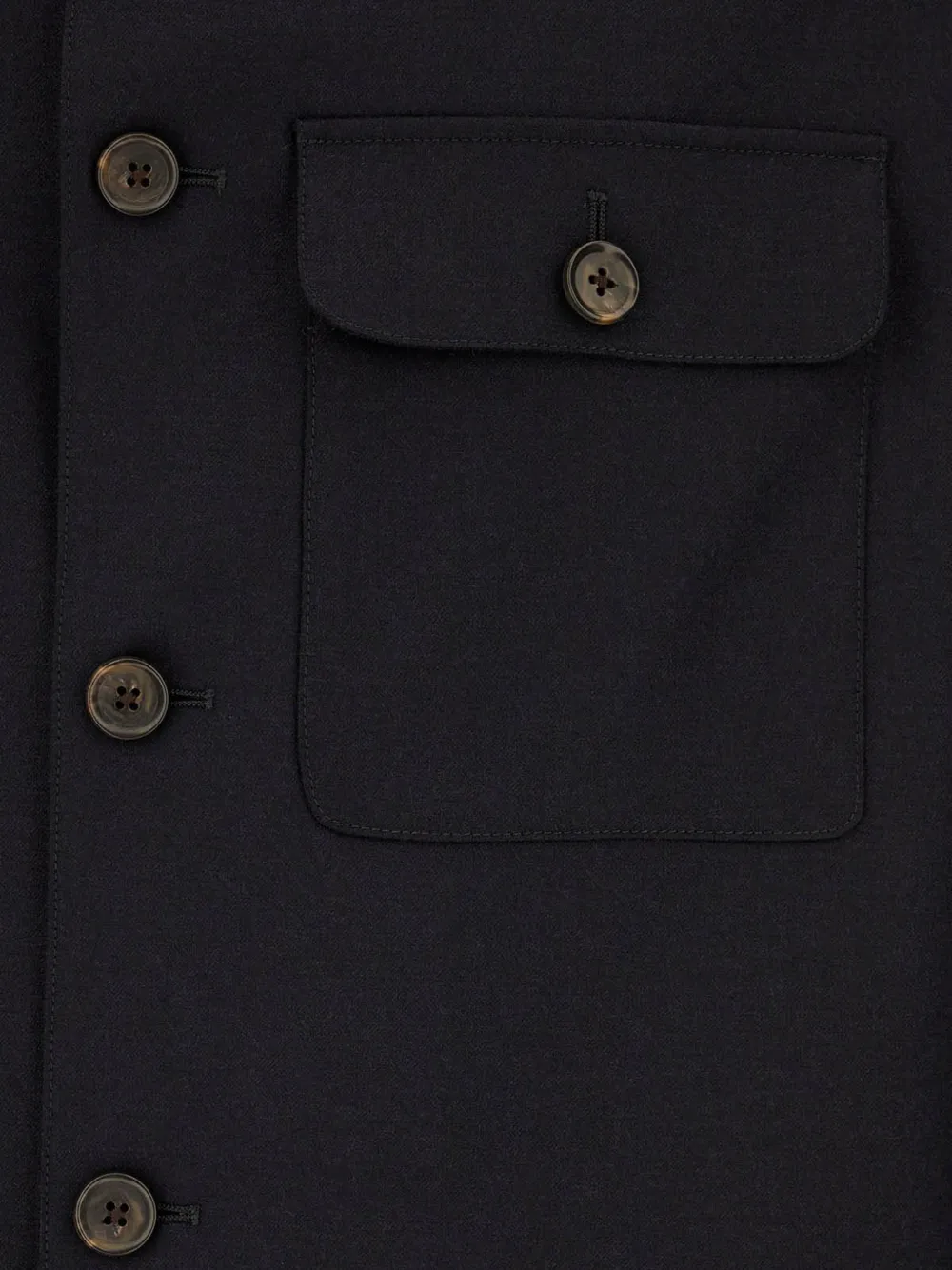 Corneliani button-up shirt jacket Blauw