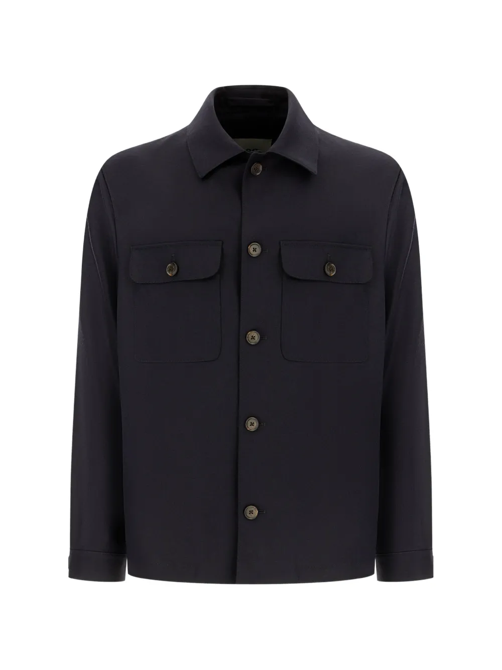 Corneliani button-up shirt jacket - Blu