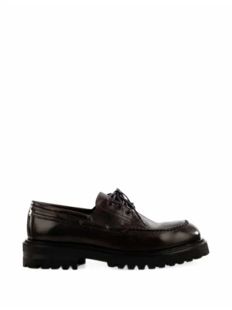 ducanero 5034 lace-up lug-sole boat shoes