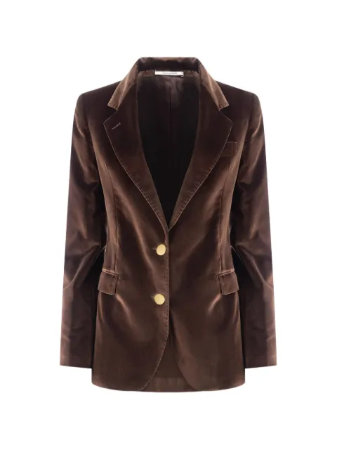 Tagliatore single-breasted velvet blazer