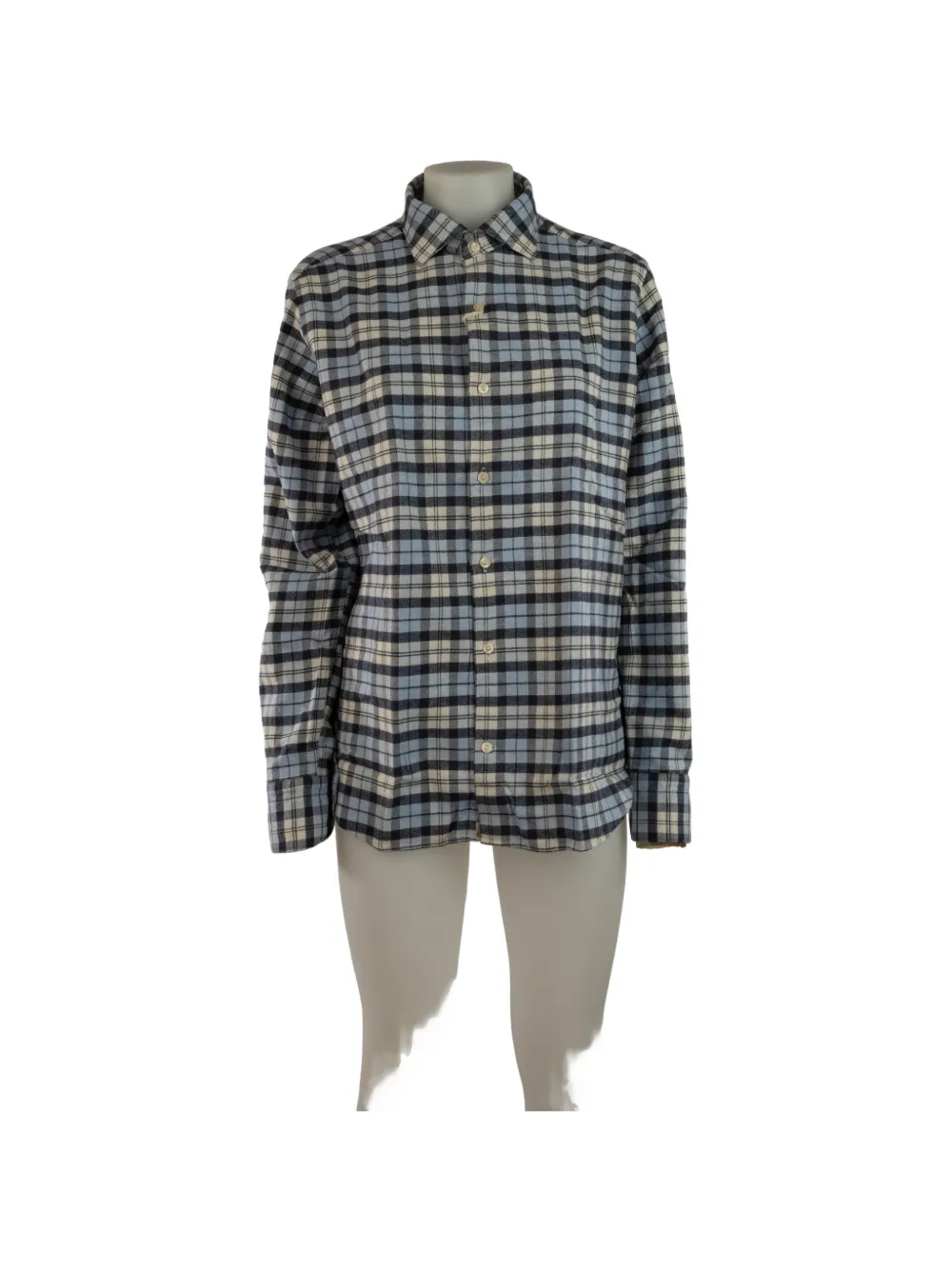 Tintoria Mattei check-pattern button-down shirt - Blau