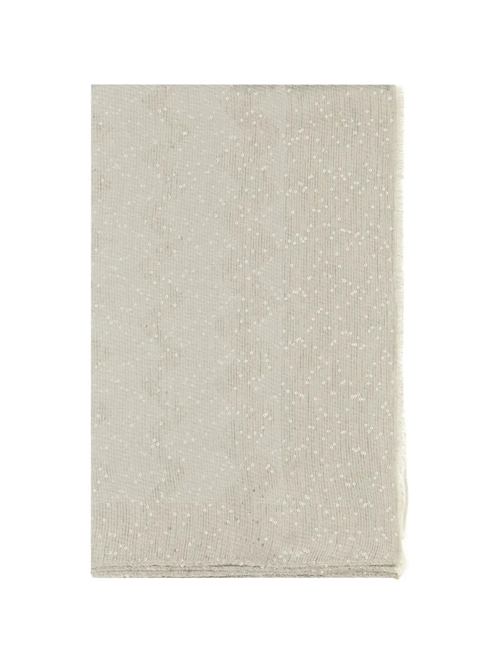 Missoni sequin-embellished zig-zag scarf - Toni neutri