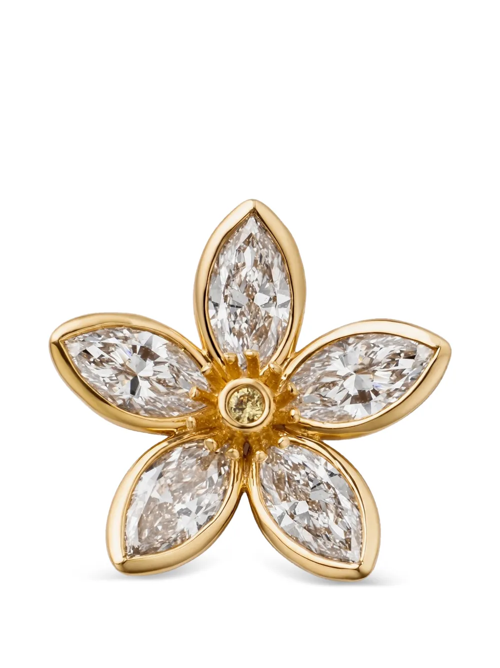 Loquet sapphire and diamond blossom charm - Oro