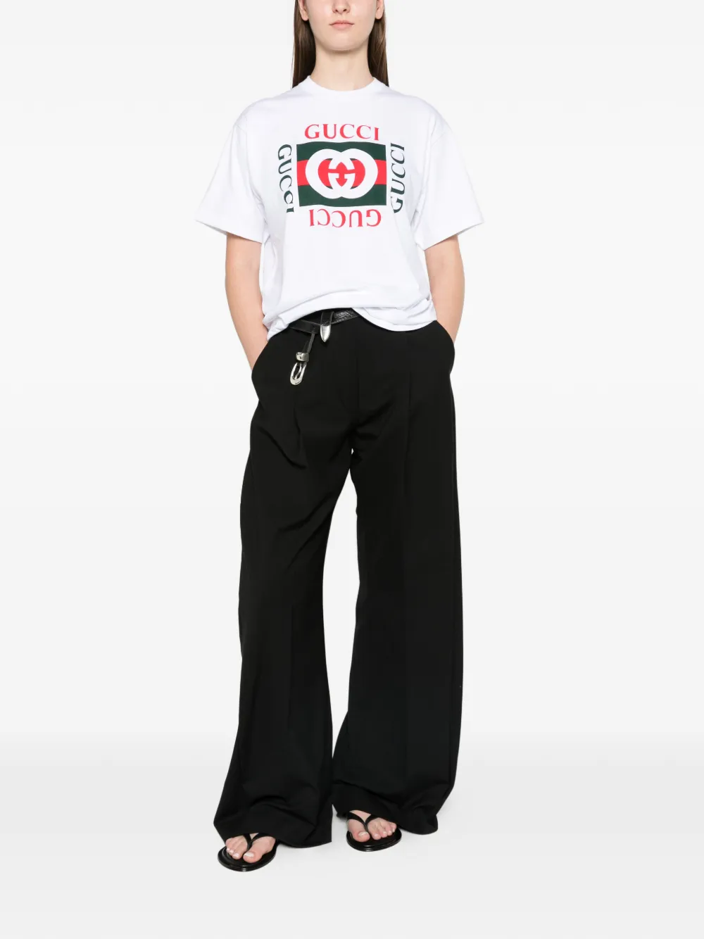 Gucci printed cotton jersey T-shirt Wit