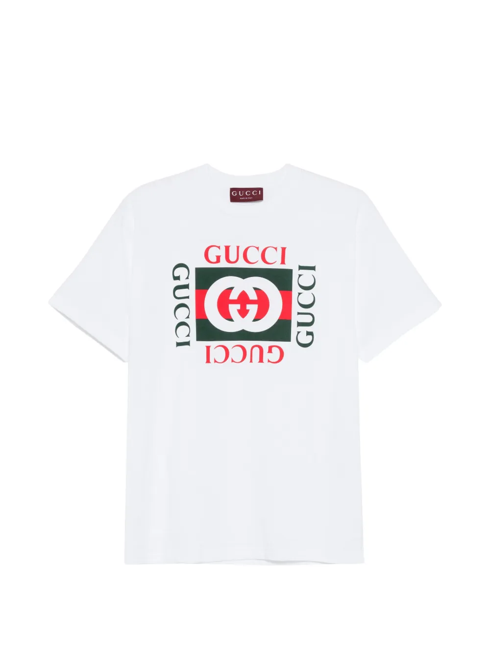 Gucci printed cotton jersey T-shirt - Bianco