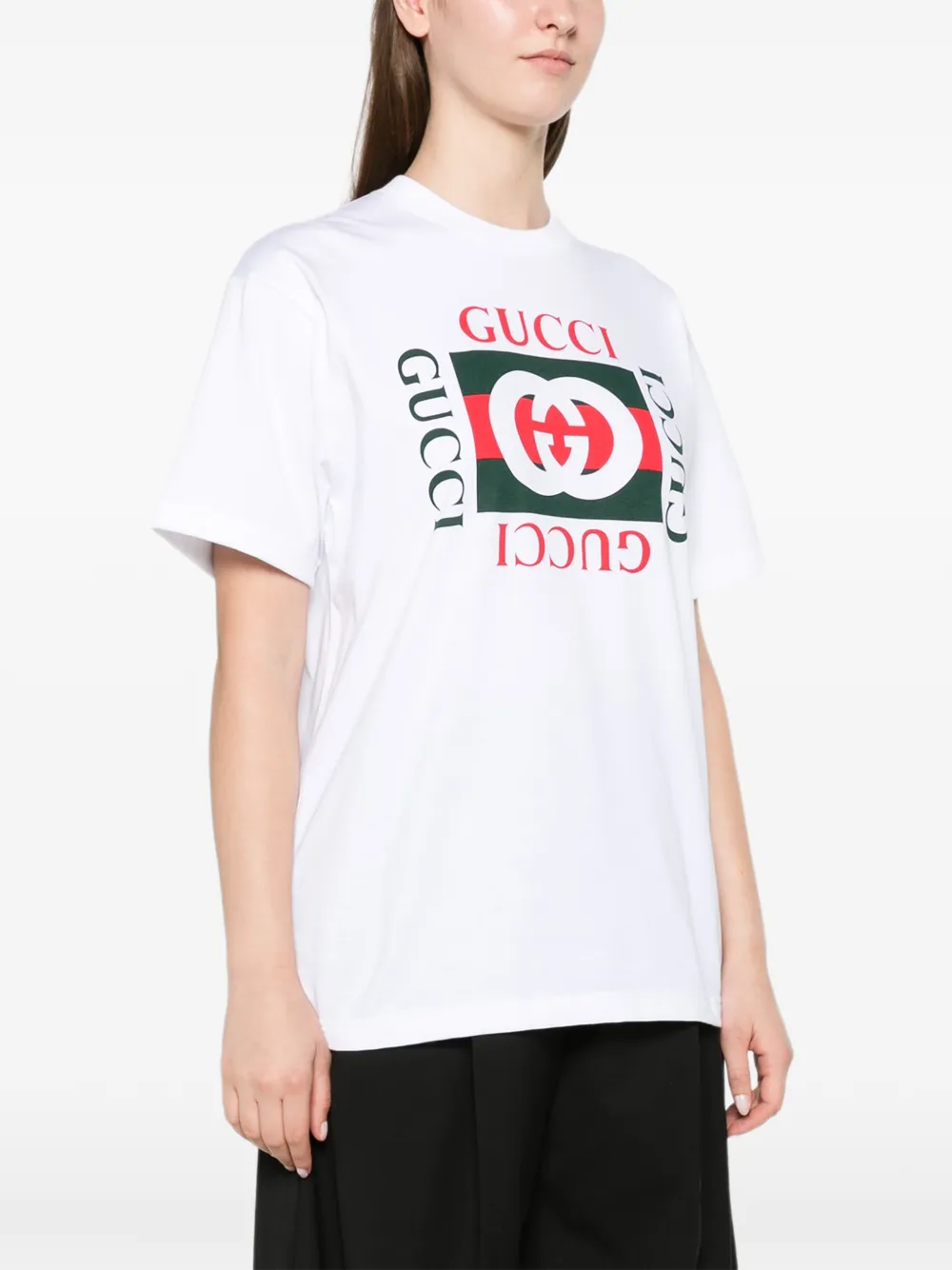 Gucci printed cotton jersey T-shirt Wit
