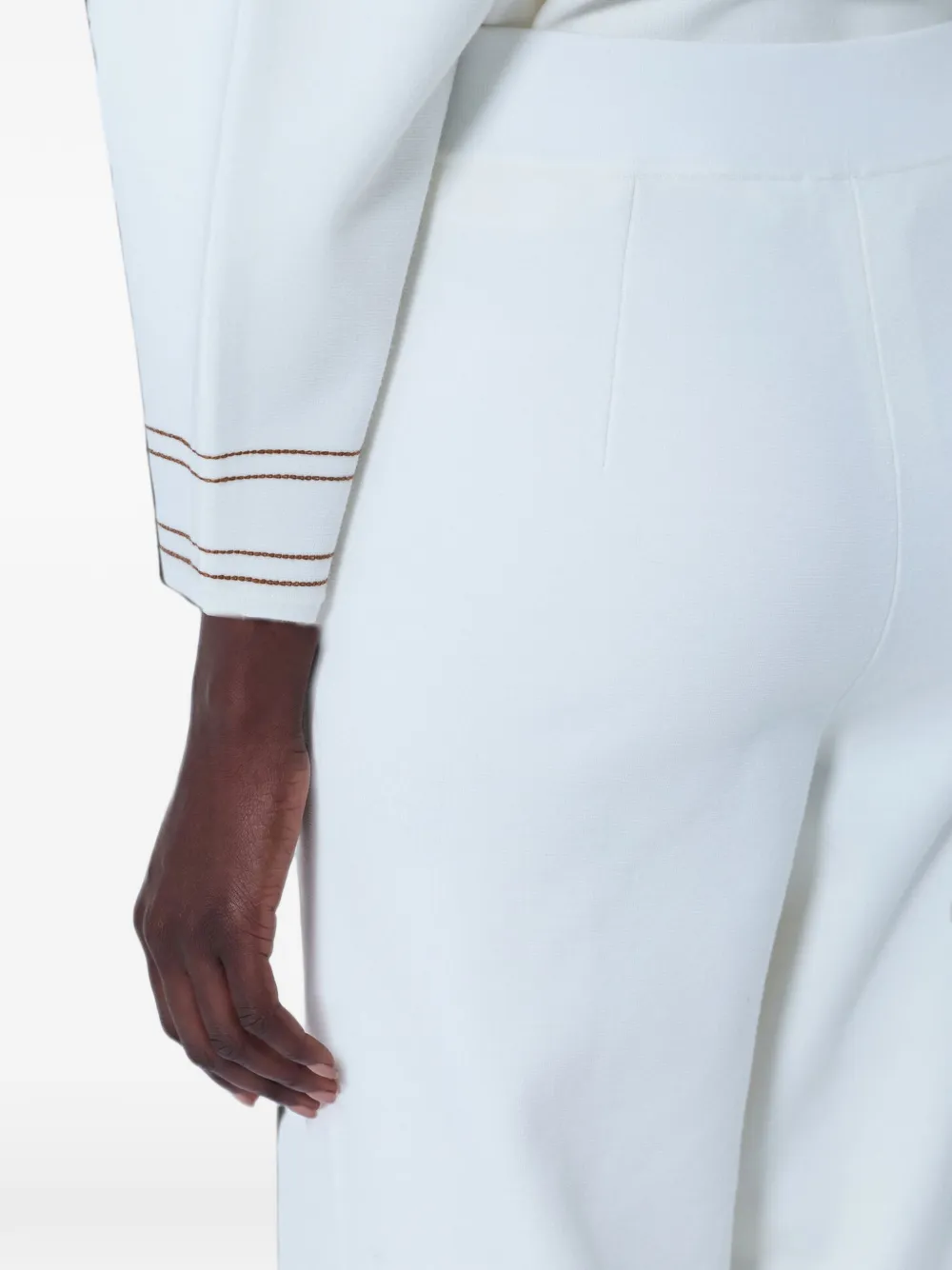 Max Mara Baldo high-waist broek Wit