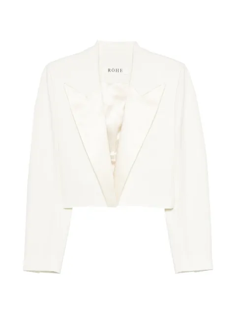 Róhe cropped peak-lapel blazer