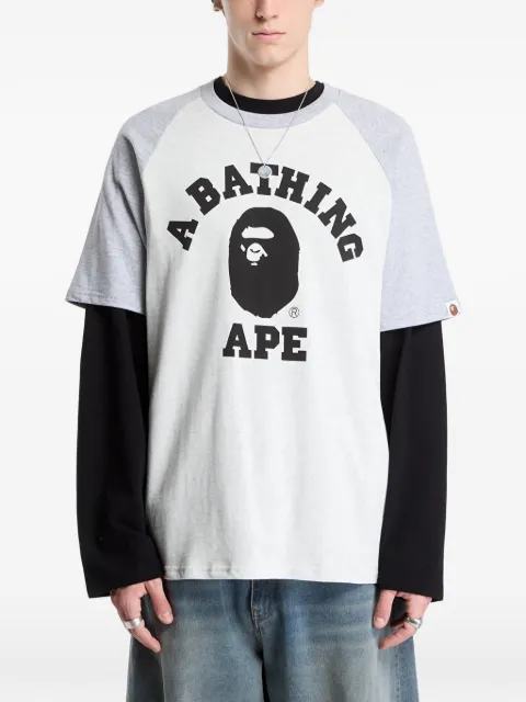 A BATHING APE® College raglan T-shirt