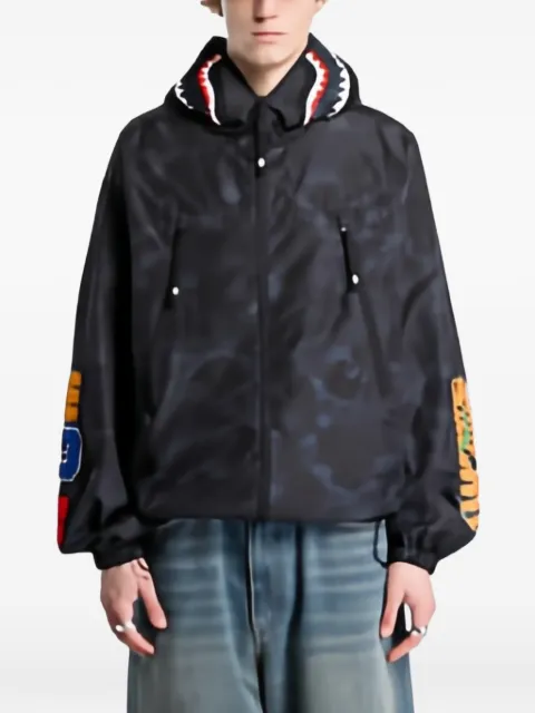 A BATHING APE® Shark Reflective Ripstop zip-fastening jacket
