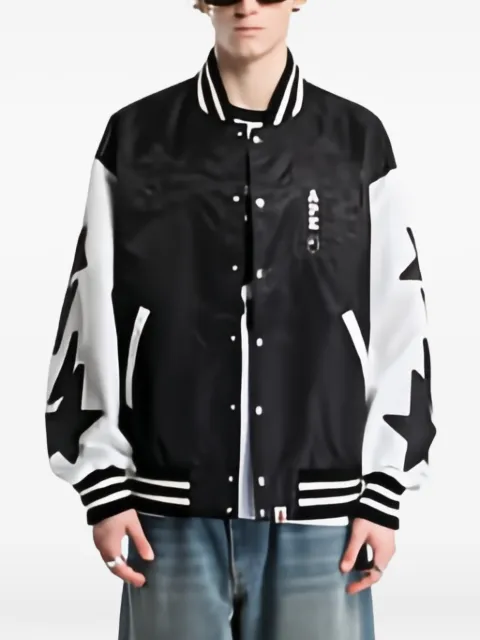 A BATHING APE®  nylon varsity jacket