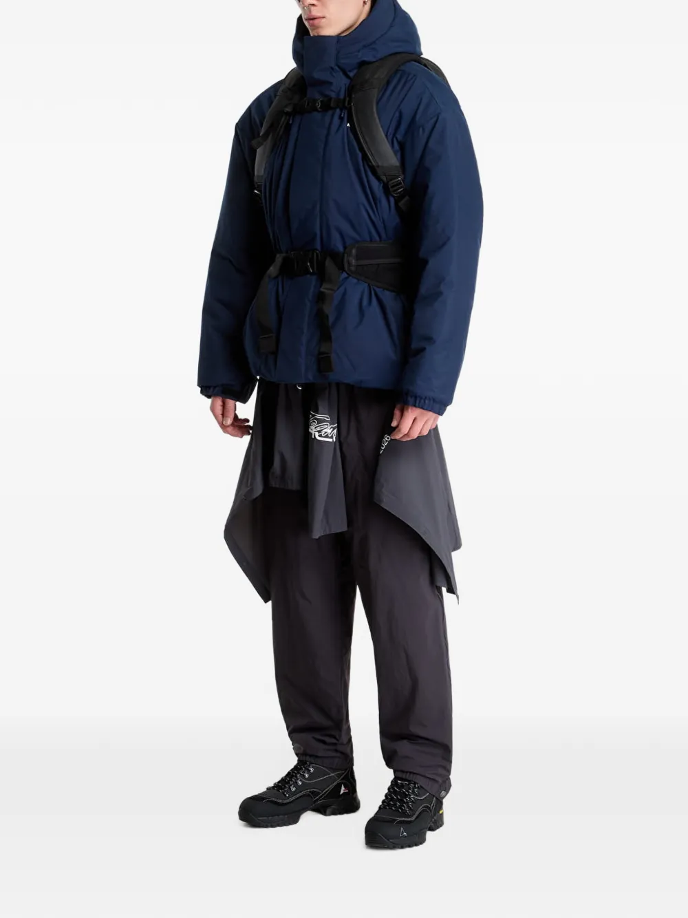 The North Face oversized puffer jacket Blauw