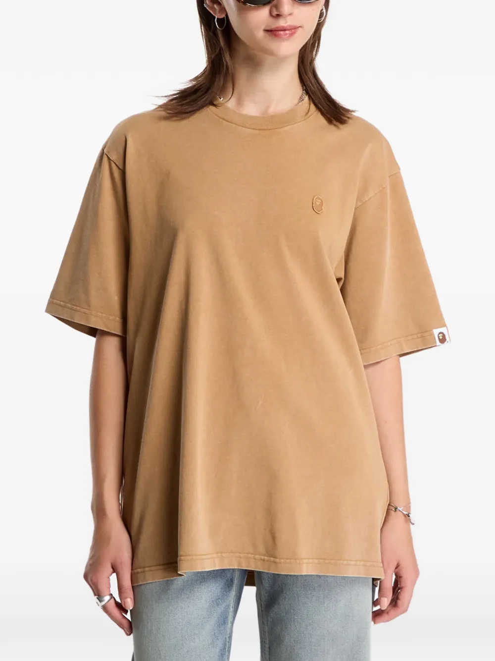 A BATHING APE round-neck short-sleeve T-shirt Bruin