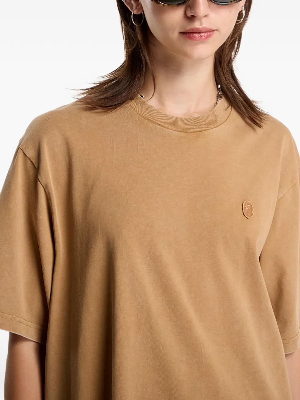 A BATHING APE round-neck short-sleeve T-shirt Bruin