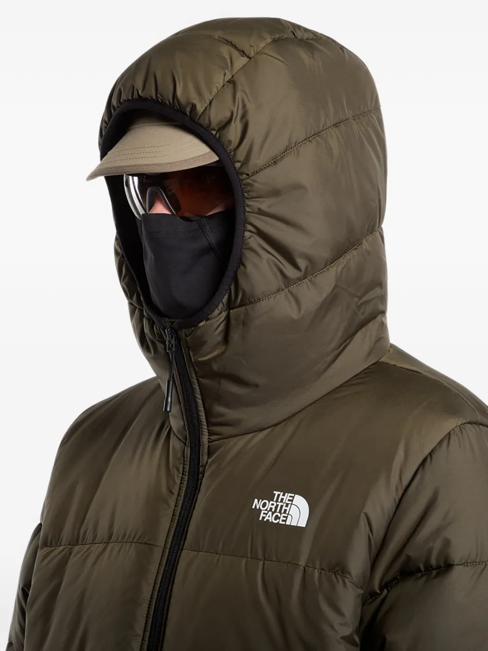 The North Face NSE hooded mask jacket Groen