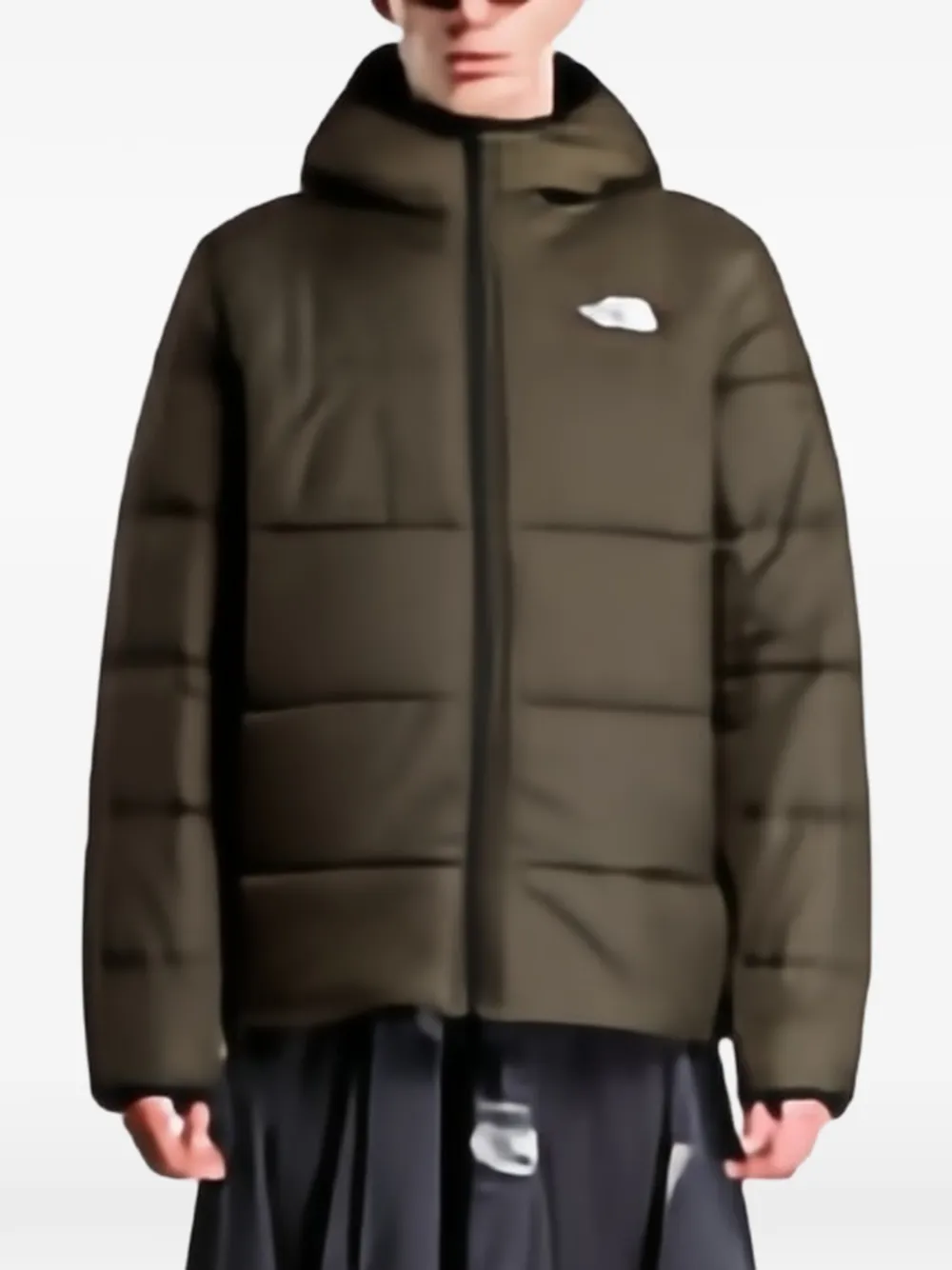The North Face NSE hooded mask jacket Groen
