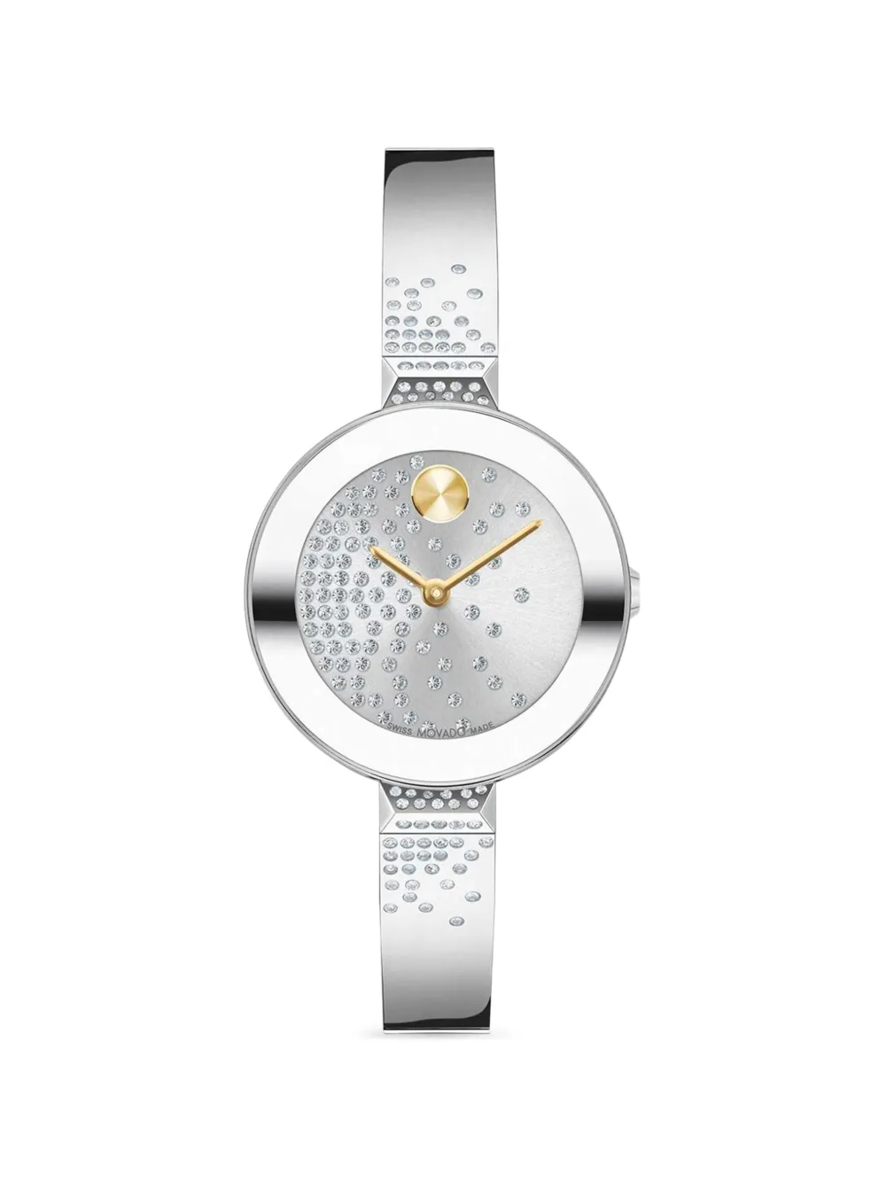 Movado Orologio Mist con cristalli 28mm - Argento