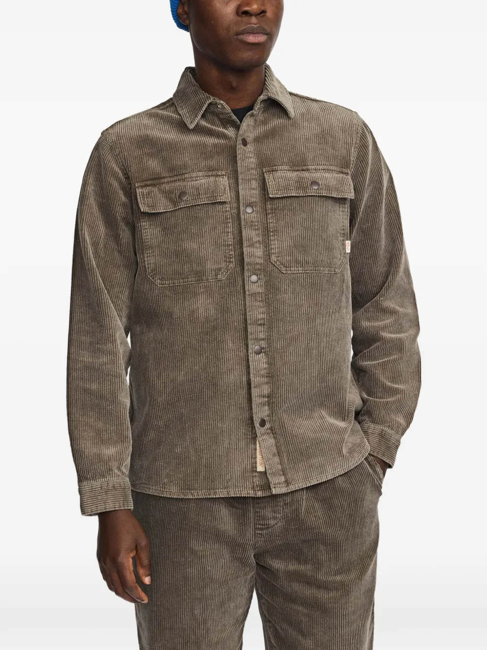 REVOLUTION corduroy worker shirt jacket - Marrone