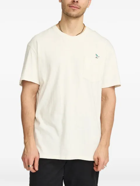 REVOLUTION skate-embroidered chest-pocket T-shirt