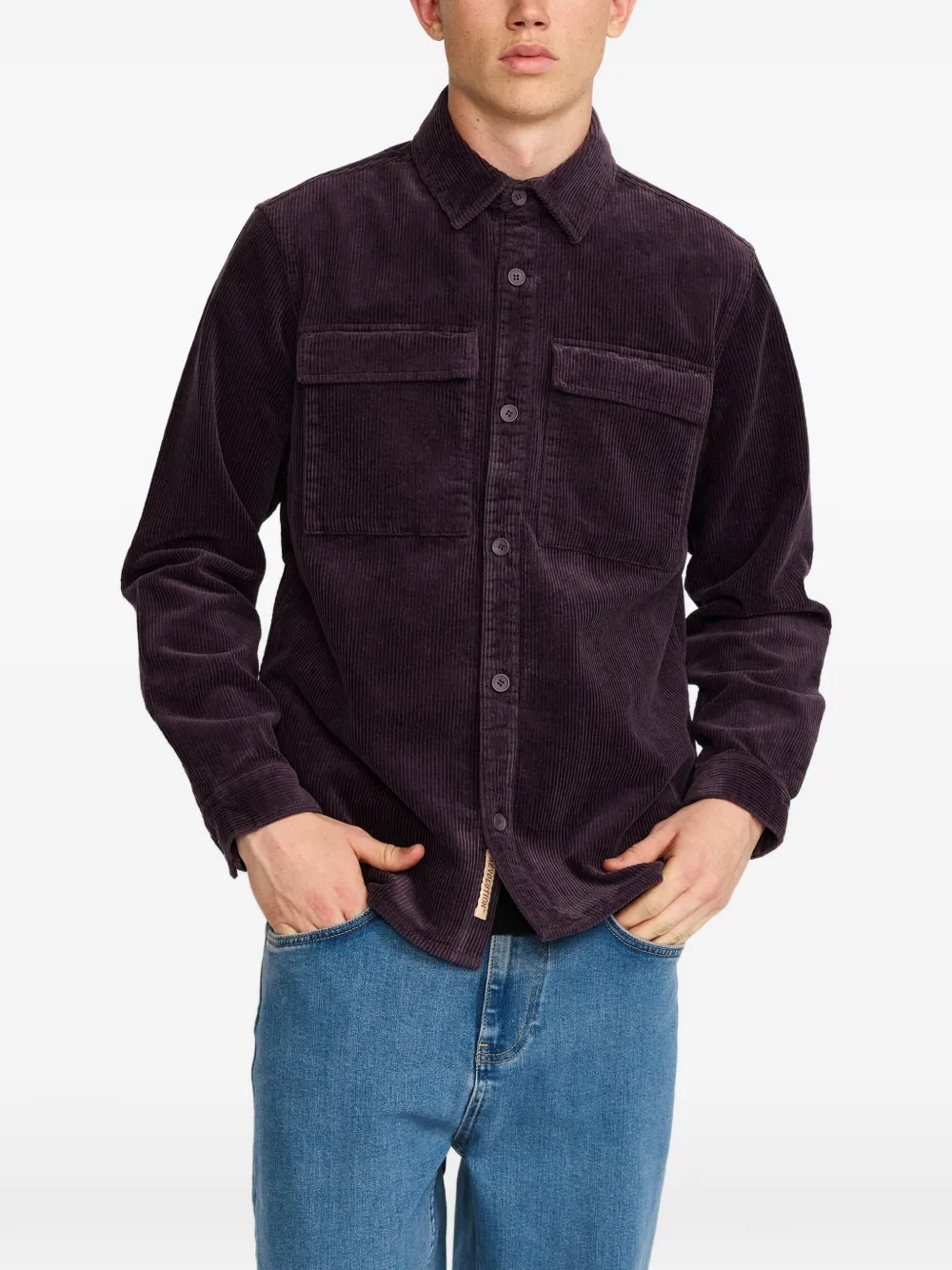 REVOLUTION corduroy utility shirt jacket - Violet REVOLUTION corduroy utility shirt jacket - Violet
