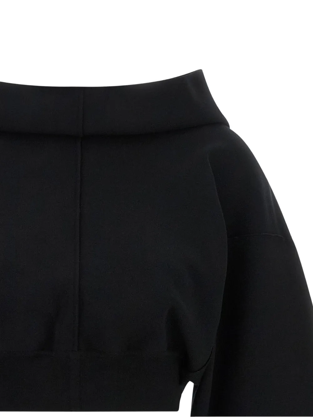 Rick Owens cropped hoodie Zwart