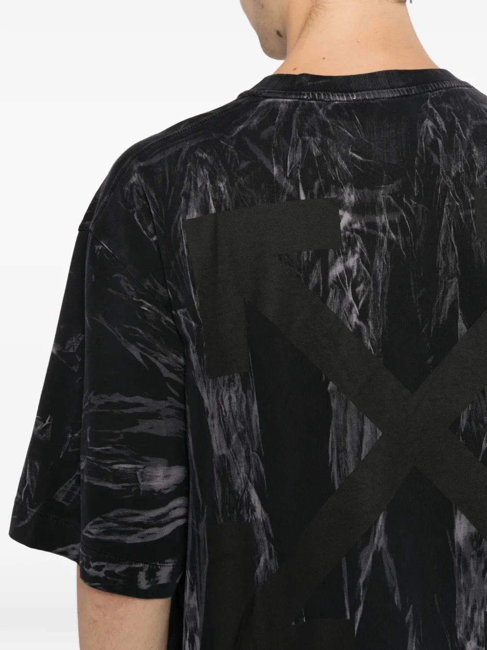 Off-White graphic-print T-shirt Zwart