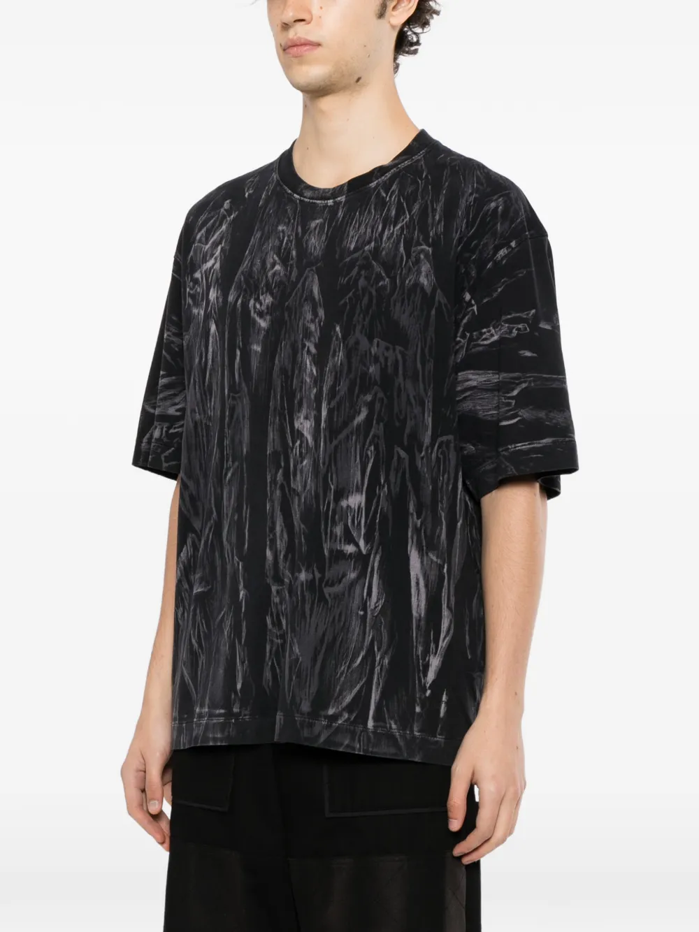 Off-White graphic-print T-shirt Zwart